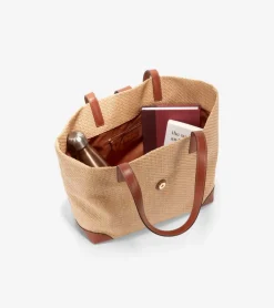 Women Cole Haan TOTE BAGS|TOTE BAGS^Classic Straw Tote Bag