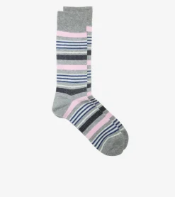 Cole Haan SOCKS|SOCKS^Men's Birdseye Stripe Dress Crew Socks
