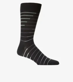 Cole Haan SOCKS|SOCKS^Men's Broken Stripe Dress Crew Socks