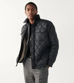 Cole Haan QUILTED JACKETS|COATS & JACKETS^Men's Diamond Quilted Jacket