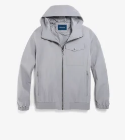 Cole Haan RAIN JACKETS|COATS & JACKETS^Men's Hooded Jacket with Rib Hem