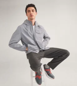 Cole Haan RAIN JACKETS|COATS & JACKETS^Men's Hooded Jacket with Rib Hem