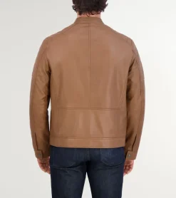 Cole Haan SUEDE & LEATHER JACKETS|COATS & JACKETS^Men's Leather Racer Jacket