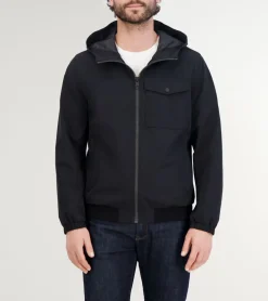 Cole Haan RAIN JACKETS|COATS & JACKETS^Men's Sleek Nylon Hooded Jacket