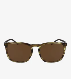 Women Cole Haan SUNGLASSES|SUNGLASSES^Rectangle Flex Horn-Rimmed Sunglasses