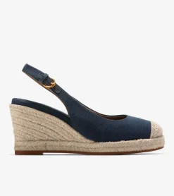 Women Cole Haan DRESS SHOES|ESPADRILLES^Women's Cloudfeel Espadrille Sling Back Wedges
