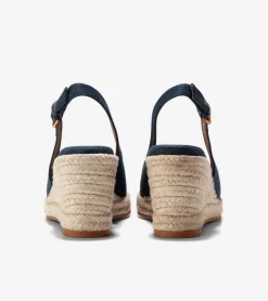 Women Cole Haan DRESS SHOES|ESPADRILLES^Women's Cloudfeel Espadrille Sling Back Wedges