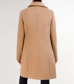 Women Cole Haan WOOL COATS & JACKETS|BLAZER & TRENCH JACKETS^Women's Convertible Collar Button-Up Coat