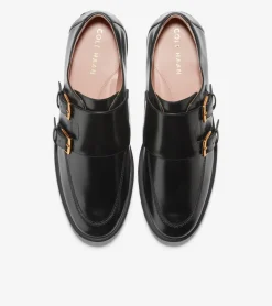 Women Cole Haan DRESS SHOES|LOAFERS & DRIVERS^Women's Greenwich Monk Strap Loafers