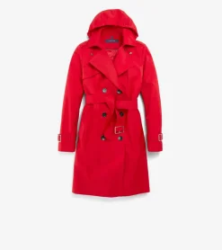 Women Cole Haan BLAZER & TRENCH JACKETS|JACKETS & COATS^Women's Hooded Trench Coat