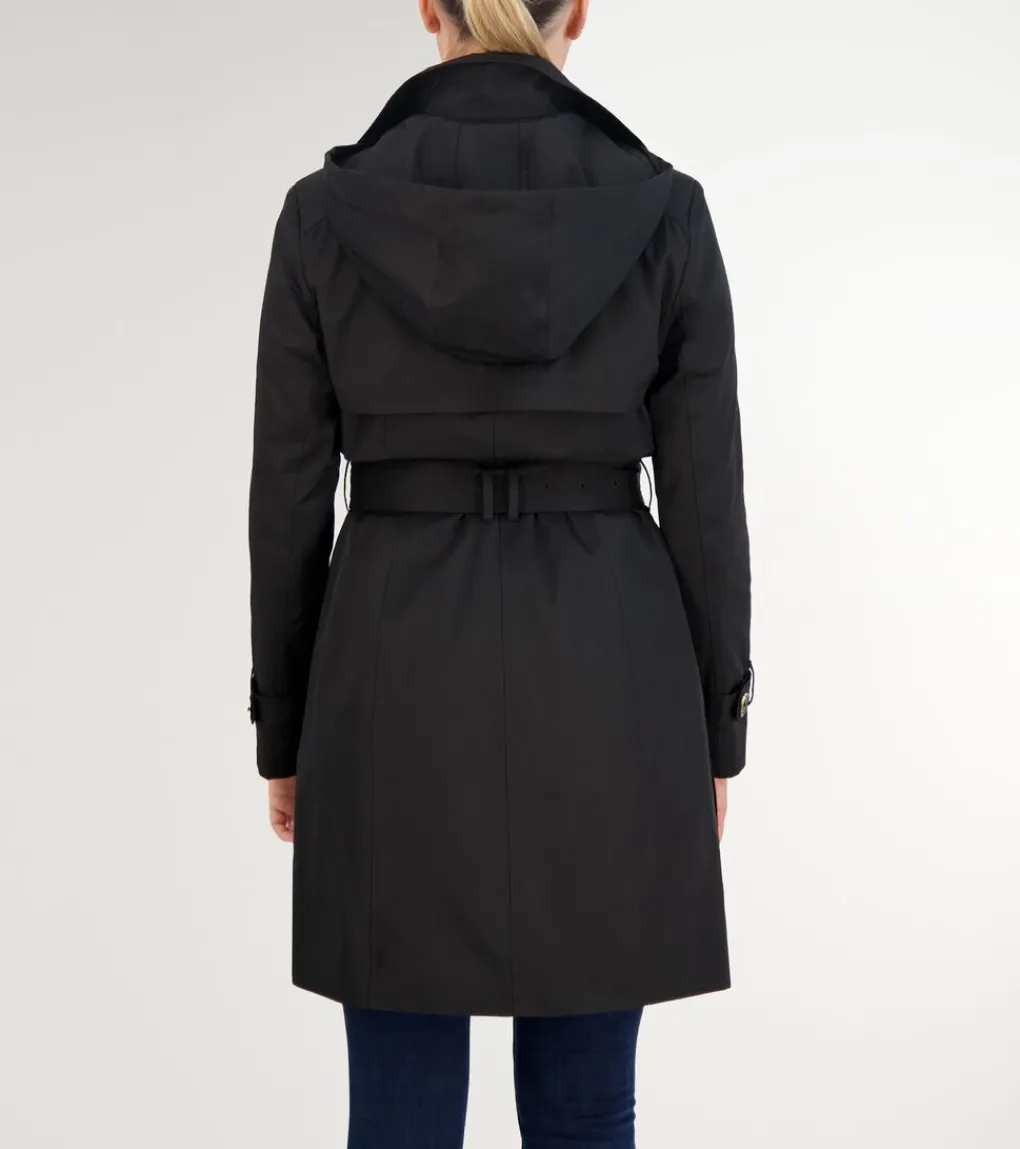Women Cole Haan BLAZER & TRENCH JACKETS|JACKETS & COATS^Women's Hooded Trench Coat