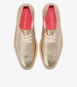 Women Cole Haan OXFORDS^Women's &Oslash;riginalGrand Platform Wingtip Oxfords
