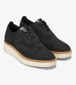 Women Cole Haan OXFORDS^Women's &Oslash;riginalGrand Platform Wingtip Oxfords