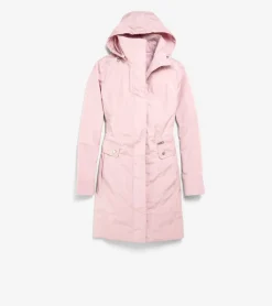 Women Cole Haan SOFTSHELL JACKETS|RAIN JACKETS^Women's Signature Packable Hooded Rain Jacket