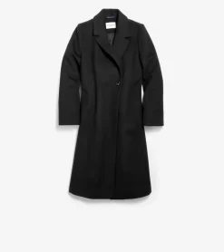 Women Cole Haan WOOL COATS & JACKETS|BLAZER & TRENCH JACKETS^Women's Slick Wool Asymmetric Coat