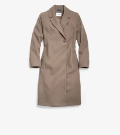 Women Cole Haan WOOL COATS & JACKETS|BLAZER & TRENCH JACKETS^Women's Slick Wool Asymmetric Coat