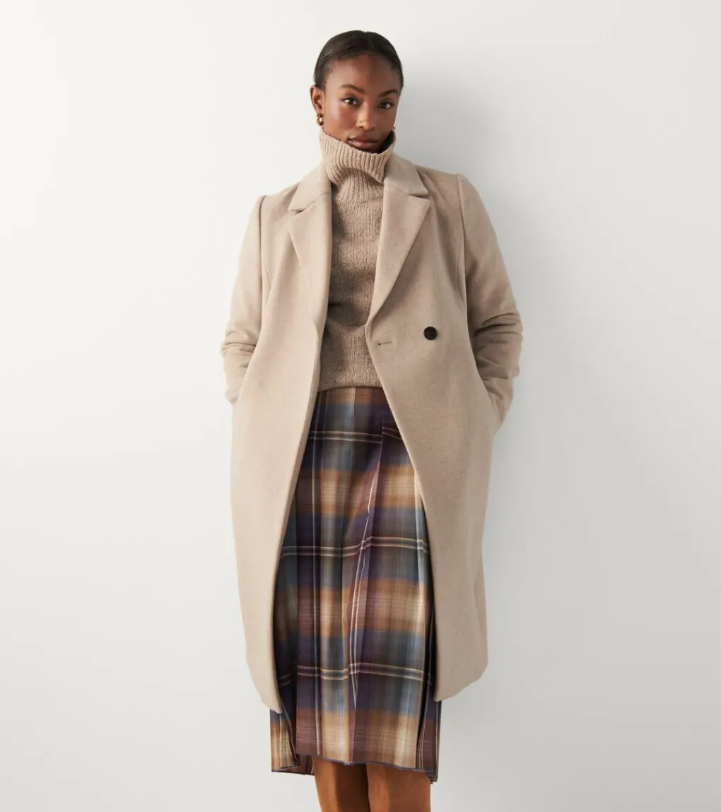 Women Cole Haan WOOL COATS & JACKETS|BLAZER & TRENCH JACKETS^Women's Slick Wool Asymmetric Coat