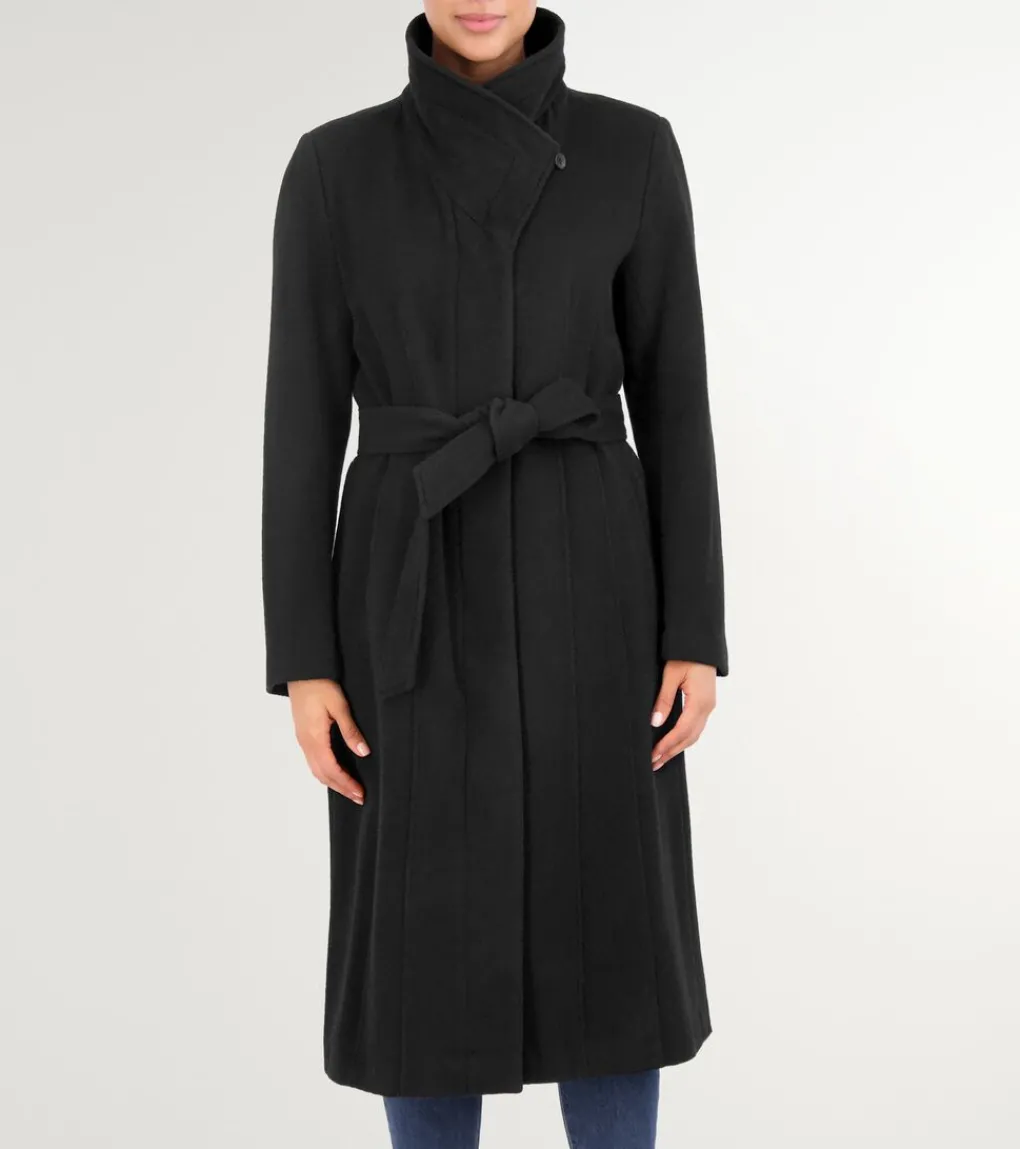 Women Cole Haan WOOL COATS & JACKETS|BLAZER & TRENCH JACKETS^Women's Slick Wool Long Coat