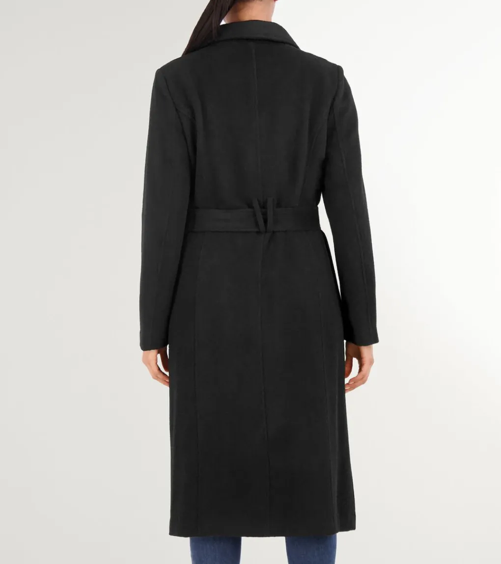 Women Cole Haan WOOL COATS & JACKETS|BLAZER & TRENCH JACKETS^Women's Slick Wool Long Coat
