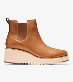 Women Cole Haan BOOTS^Women's ZERØGRAND City Wedge Waterproof Chelsea Boot