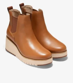 Women Cole Haan BOOTS^Women's ZERØGRAND City Wedge Waterproof Chelsea Boot