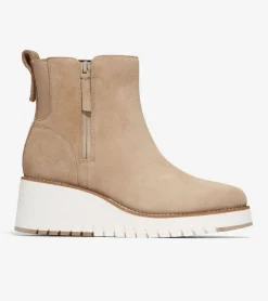 Women Cole Haan BOOTS^Women's ZERØGRAND City Wedge Waterproof Side Zip Boot