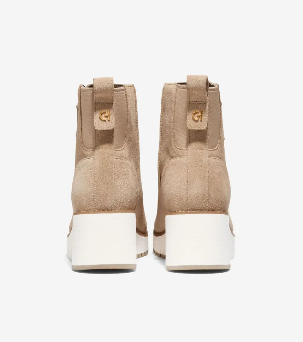 Women Cole Haan BOOTS^Women's ZERØGRAND City Wedge Waterproof Side Zip Boot